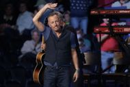 Former President Obama And Bruce Springsteen Hold Rally And Concert For Kamala Harris's Presidential Campaign In Philadelphia - Source: Getty